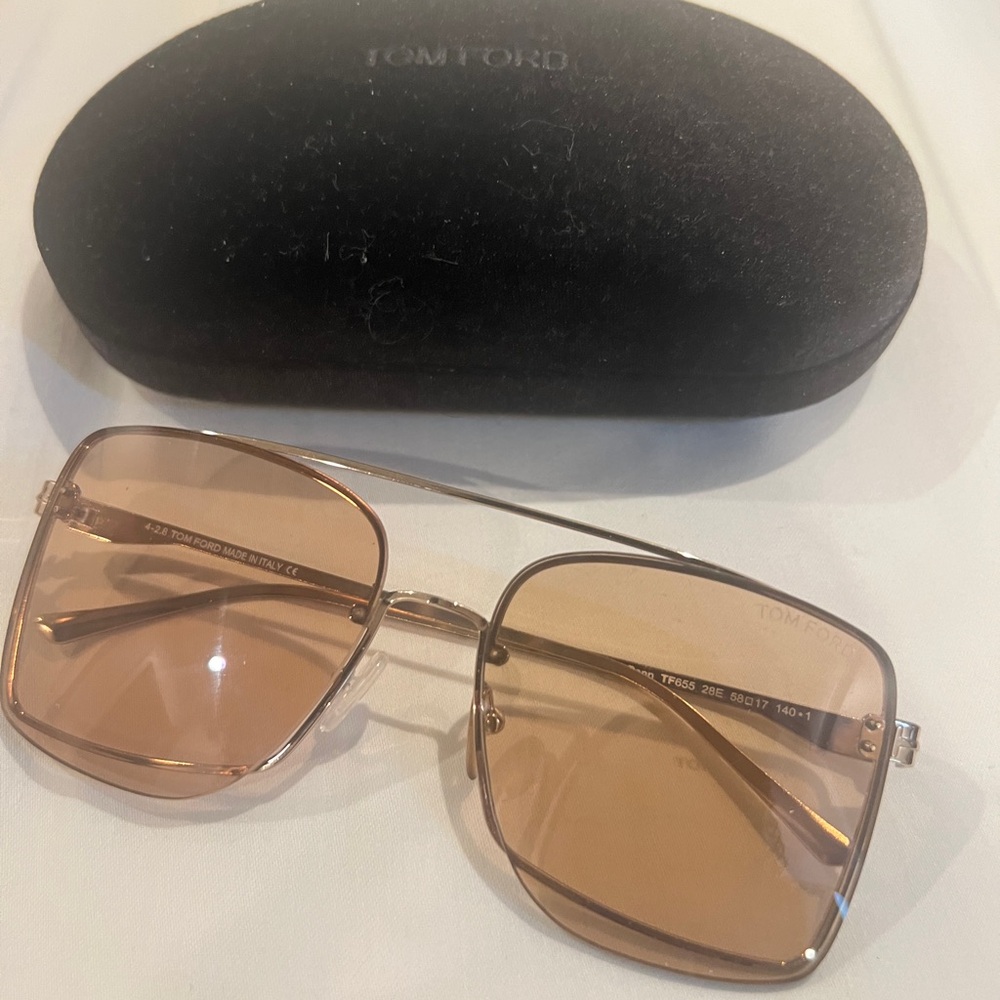 Tom Ford Women's Sunglasses - Gold Frame with Brown Lenses